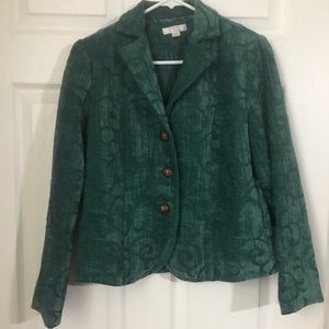 💚2/$40💚 Green textured blazer by erin london- petite small